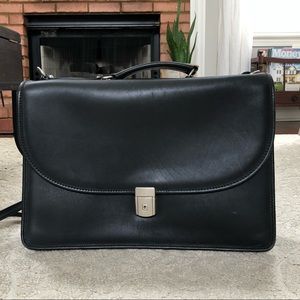 Black Laptop / Messenger Bag | Genuine Leather